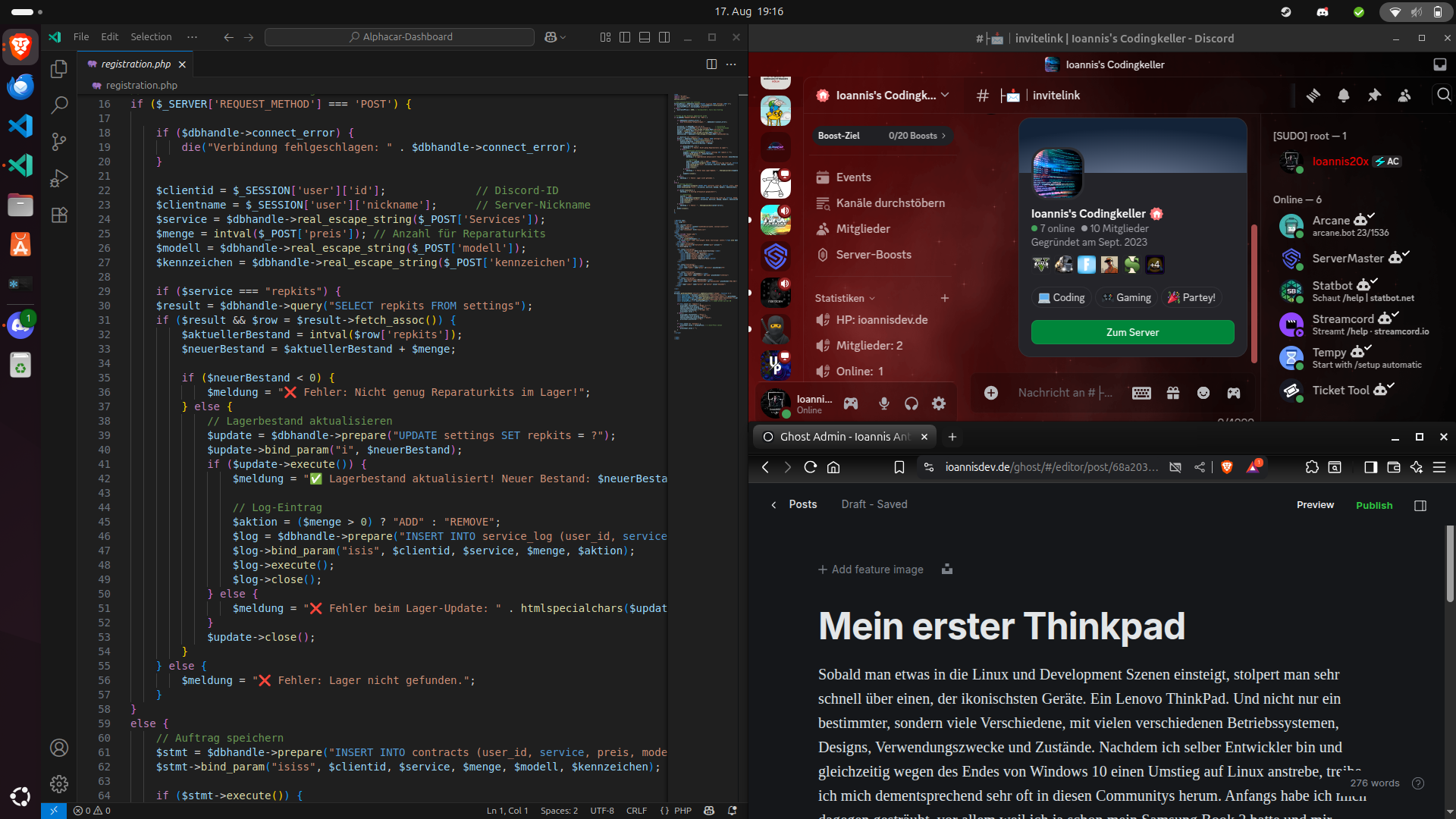 Mein erster Linux-Laptop